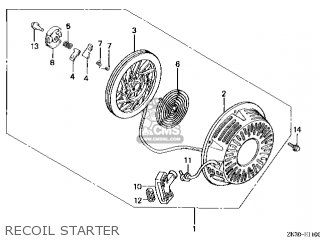 Honda GX340K1\PKX2\18ZE30E6 parts lists and schematics