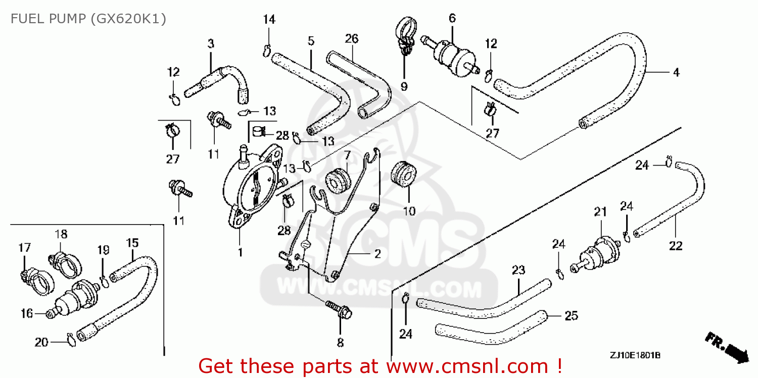 Honda GX620\QAD2\14ZJ11E2 FUEL PUMP (GX620K1) - buy FUEL PUMP (GX620K1 ...