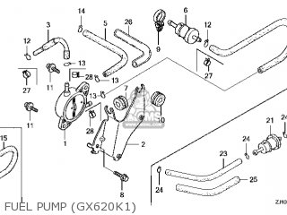 Honda GX620\QKW\14ZJ11E2 parts lists and schematics
