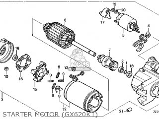 Honda GX620\VXE8\14ZJ11E2 parts lists and schematics