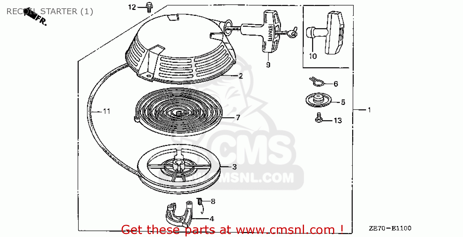 Honda GXV160\N6\14ZE70E8 RECOIL STARTER (1) buy RECOIL STARTER (1