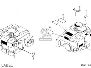 Honda GXV340\DN4\10ZE901 parts lists and schematics