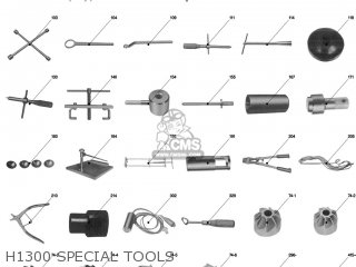 Honda H1300 SPECIAL TOOLS parts lists and schematics