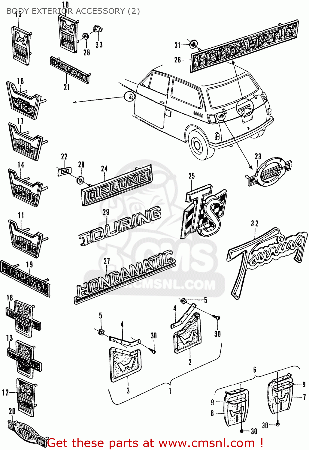 Honda LN360 COUPE STATIONWAGON BODY EXTERIOR ACCESSORY (2