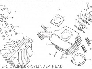 E-1 CYLINDER-CYLINDER HEAD - MB100 1980 (A) GENERAL EXPORT KPH ENGLAND