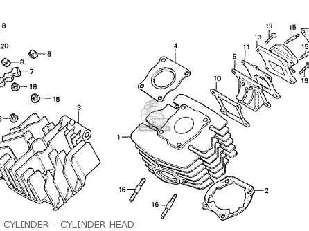 CYLINDER - CYLINDER HEAD - MB50S MB5 1980 (A) SWEDEN