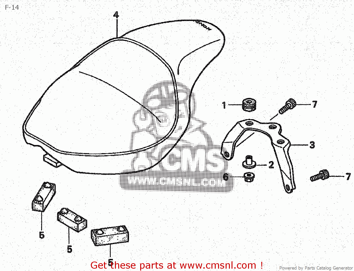 Honda MG50 MAGNA 1999 (X) AC13110 JAPAN (JDM) F14 buy F14 spares online
