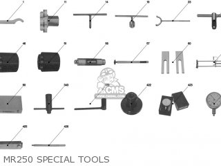 Honda MR250 SPECIAL TOOLS parts lists and schematics