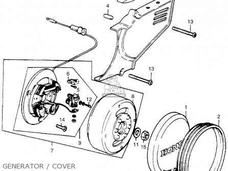 Honda MR50 ELSINORE 1974 K0 USA parts lists and schematics