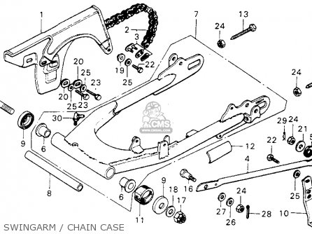 Honda MT125 ELSINORE 1975 K1 USA parts lists and schematics