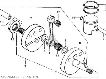 Honda MT125 ELSINORE 1976 USA parts lists and schematics