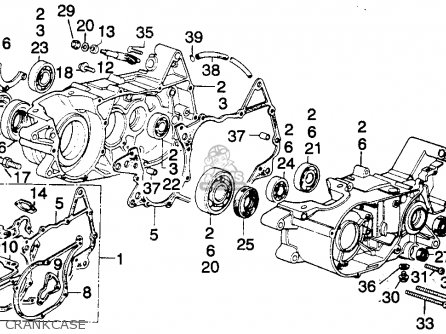 Honda Honda MT250 ELSINORE 1974 K0 USA パーツリストと回路図