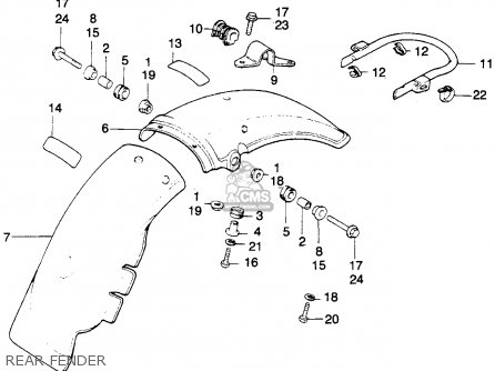 Honda MT250 ELSINORE 1976 USA parts lists and schematics