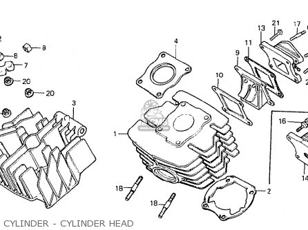 CYLINDER - CYLINDER HEAD - MT50S 1982 (C) NORWAY