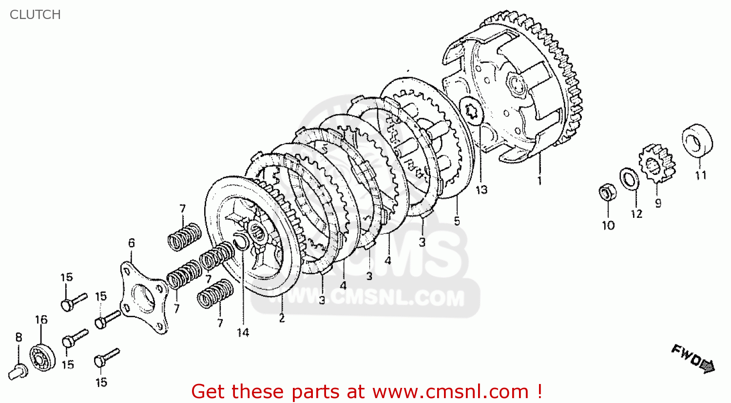 CLUTCH MT50S 1984 (E) ENGLAND