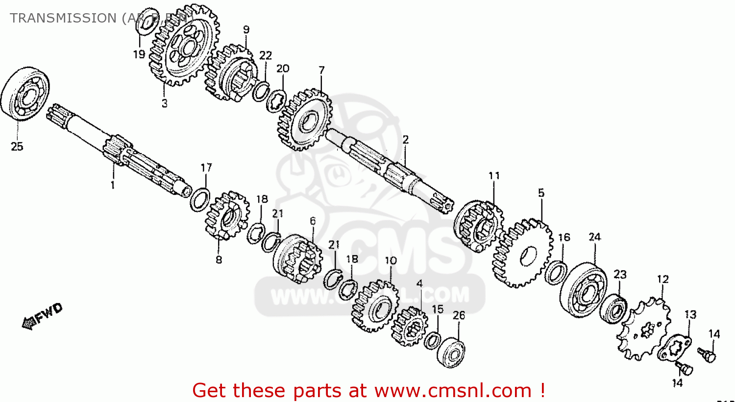 TRANSMISSION (AR,B,E,N) MT50S 1984 (E) ENGLAND