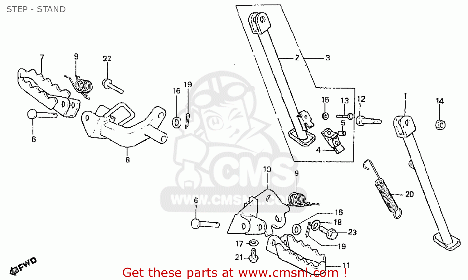 STEP - STAND MT50S 1984 (E) ENGLAND