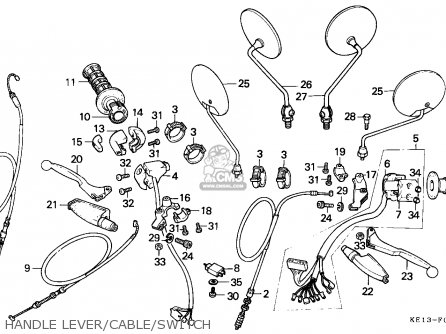 Honda MTX125RW 1983 (D) BELGIUM parts lists and schematics