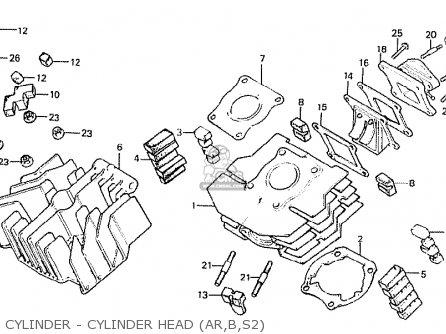 CYLINDER - CYLINDER HEAD (AR,B,S2) - MTX50S 1982 (C)  AUSTRIA