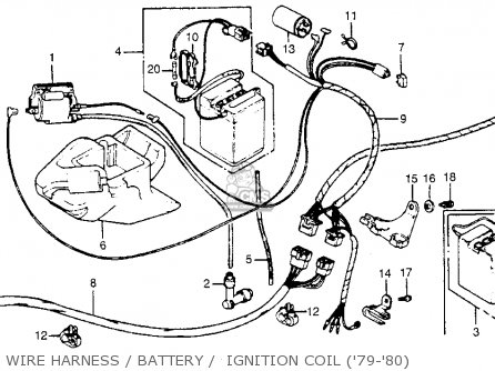 Honda NA50 EXPRESSII 1980 (A) USA parts lists and schematics