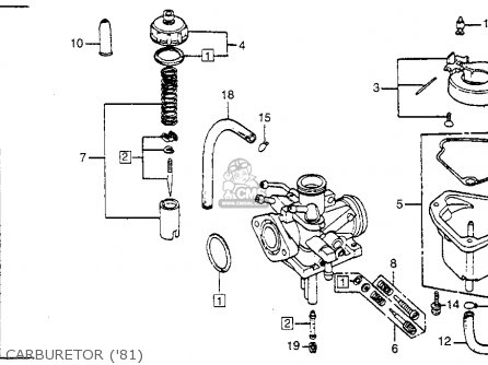 Honda NA50 EXPRESSII 1981 (B) USA parts lists and schematics