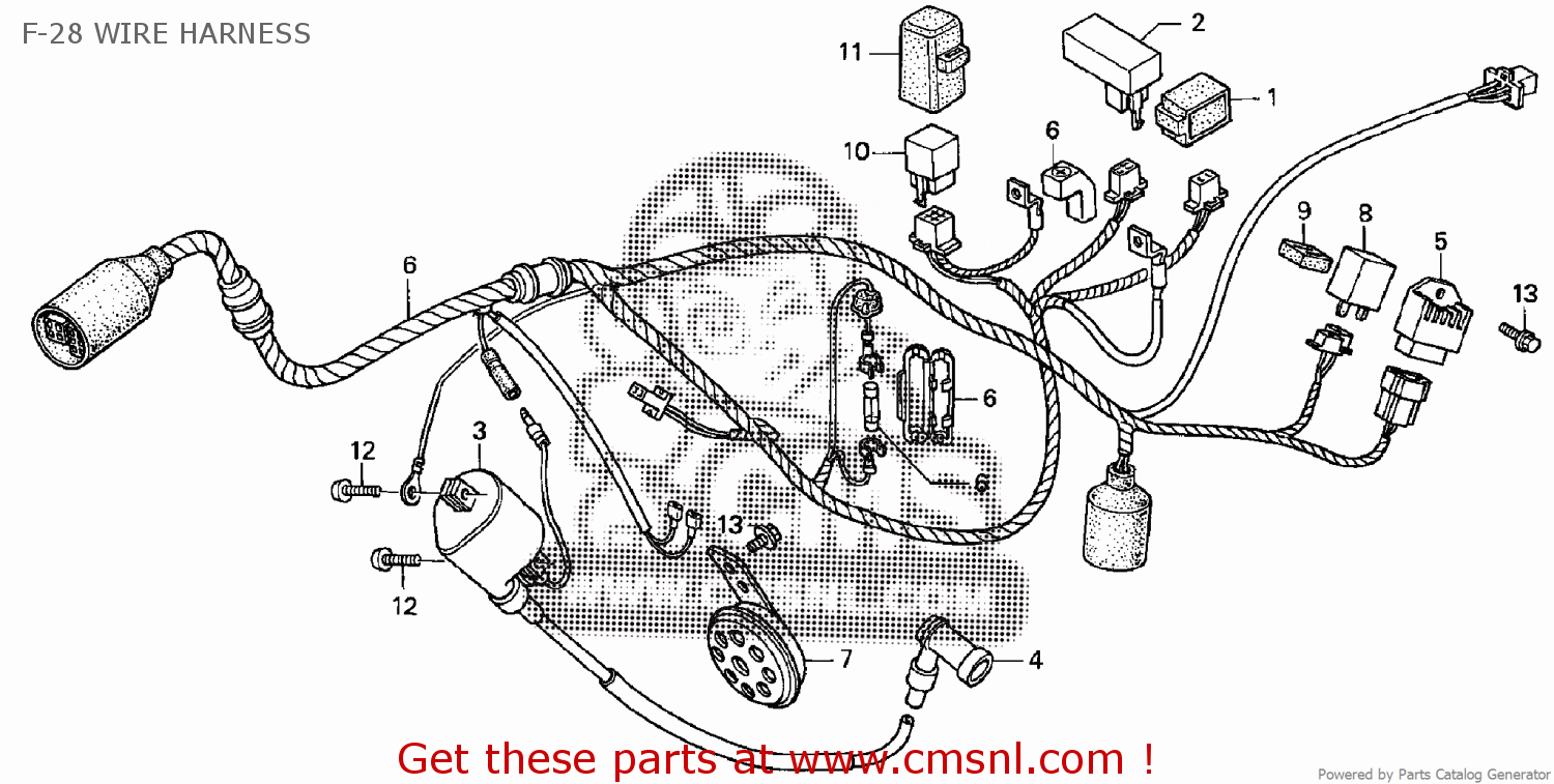 Honda NF100MSH 2003 (3) CHINA F-28 WIRE HARNESS - buy F-28 WIRE HARNESS ...