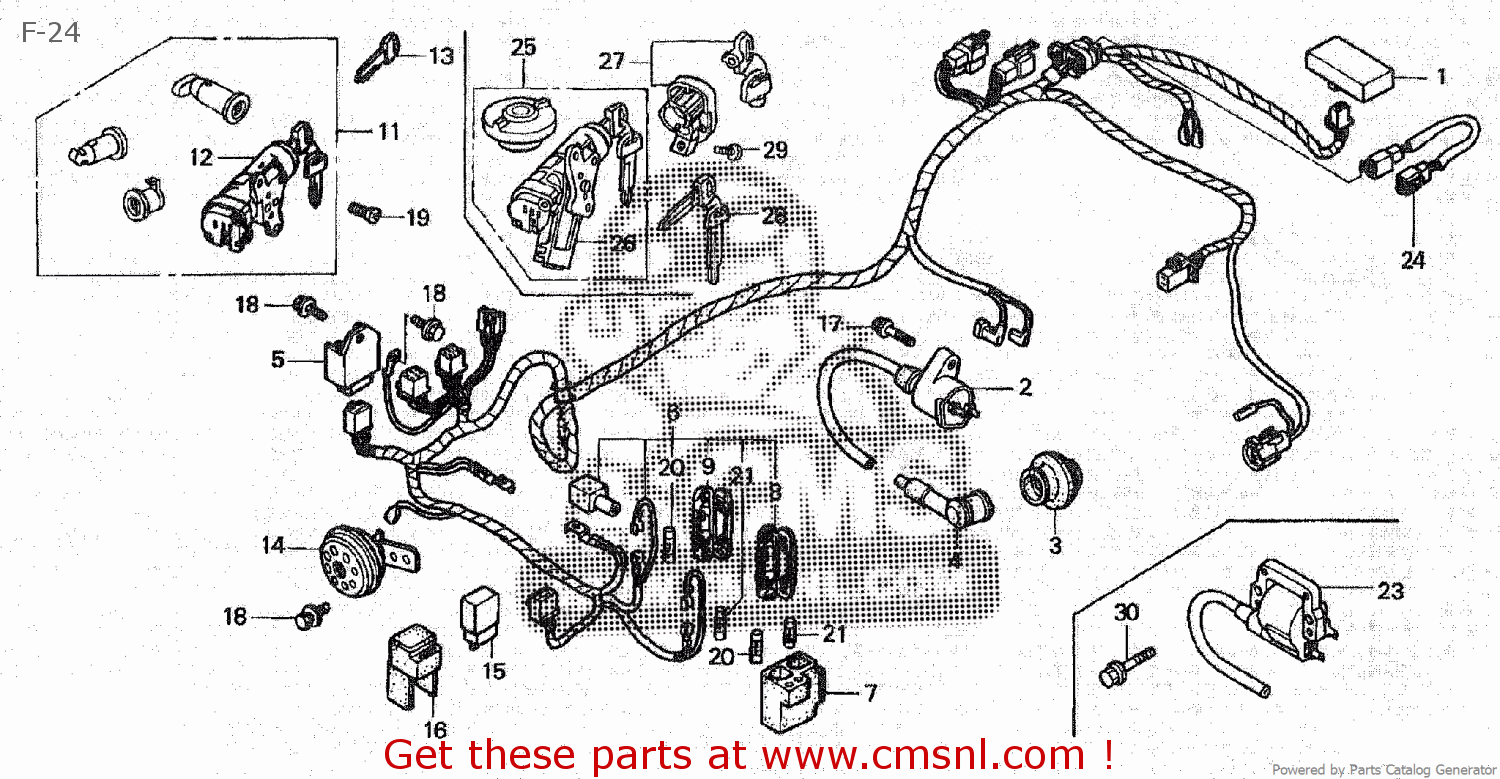 Honda NH50 LEAD 2001 (1) JAPAN AF48-120 (JDM) F-24 - buy F-24 spares online