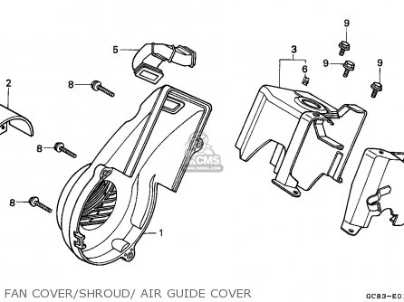 FAN COVER/SHROUD/ AIR GUIDE COVER - NH80MS LEAD 1993 (P) FRANCE KPH