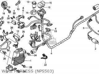 Honda NPS50 ZOOMER 2003 (3) CANADA parts lists and schematics