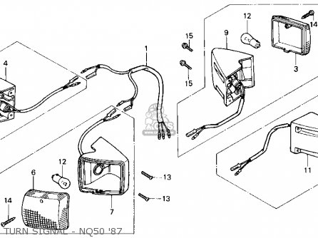 Honda NQ50 SPREE 1987 (H) USA parts lists and schematics