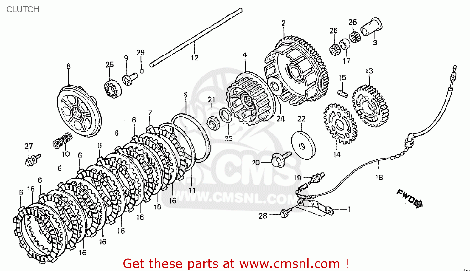 CLUTCH NS400R 1985 (F) GERMANY