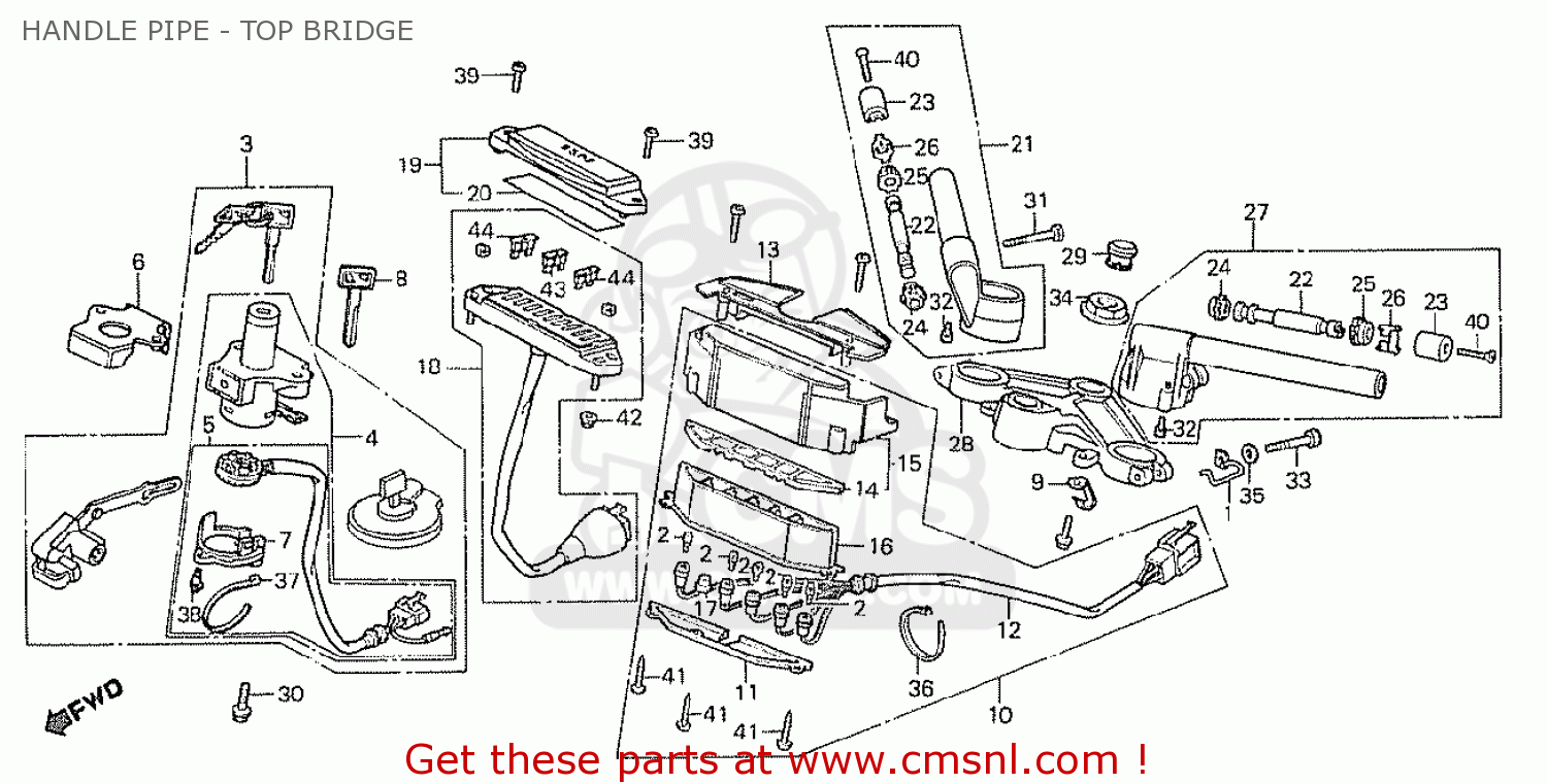 HANDLE PIPE - TOP BRIDGE NS400R 1985 (F) GERMANY