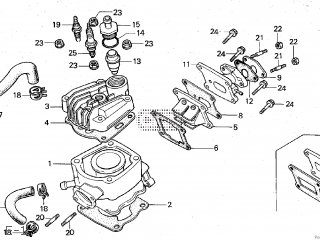 Honda NS50F 1988 (J) JAPAN AC08-130 (JDM) parts lists and schematics