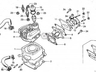Honda NS50F 1990 (L) JAPAN AC08-150 parts lists and schematics