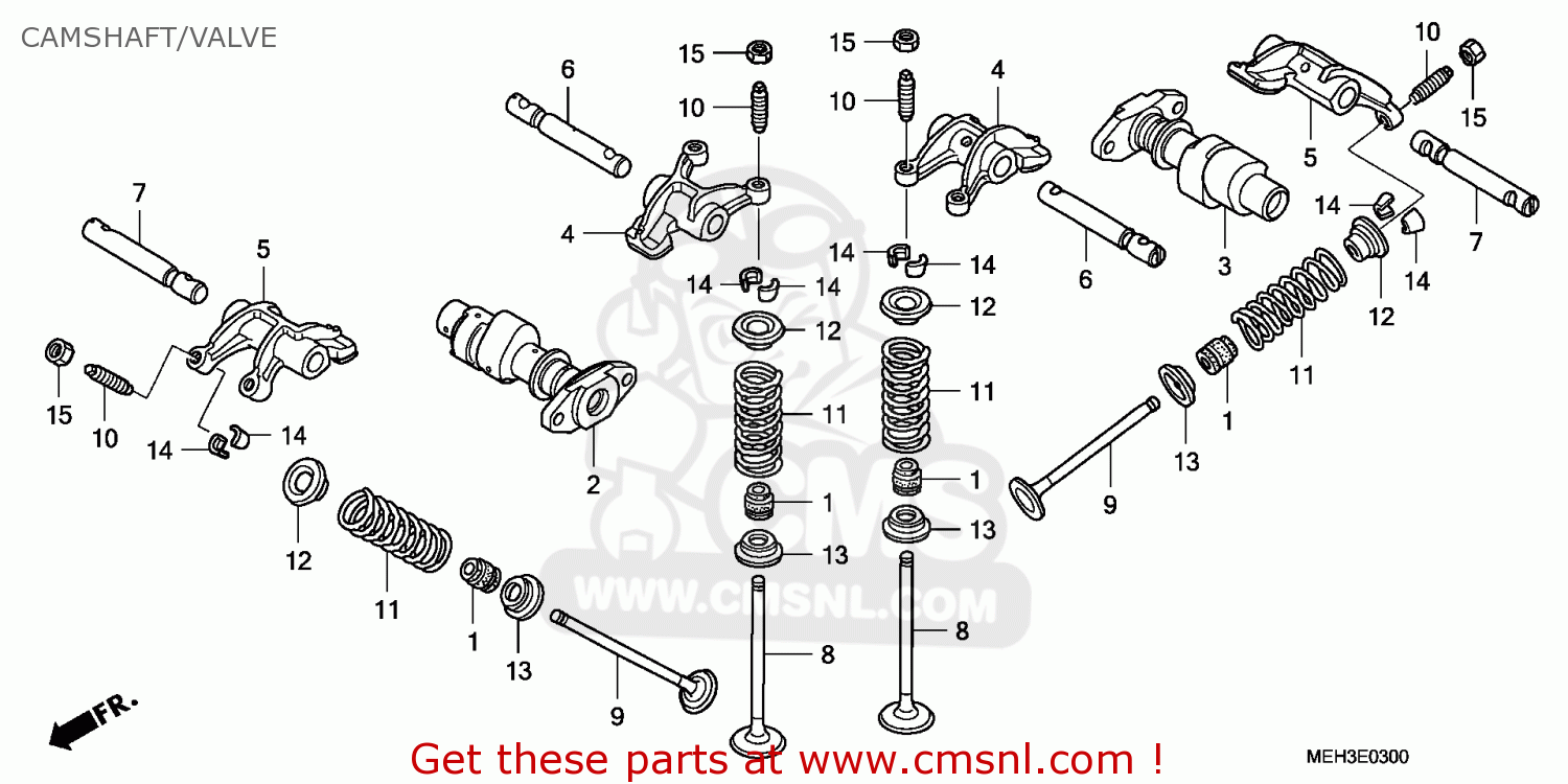 Honda NSA700A 2008 (8) ENGLAND / MKH CAMSHAFT/VALVE - buy CAMSHAFT ...