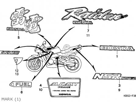 Honda NSR125F 1993 (P) ITALY parts lists and schematics