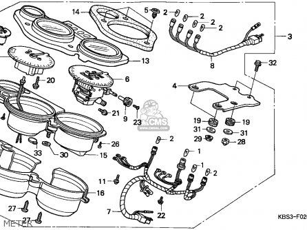 Honda NSR125R 1999 (X) ENGLAND parts lists and schematics