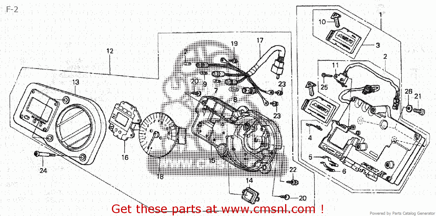 Honda NSR250R 1994 (R) JAPAN F2 buy F2 spares online