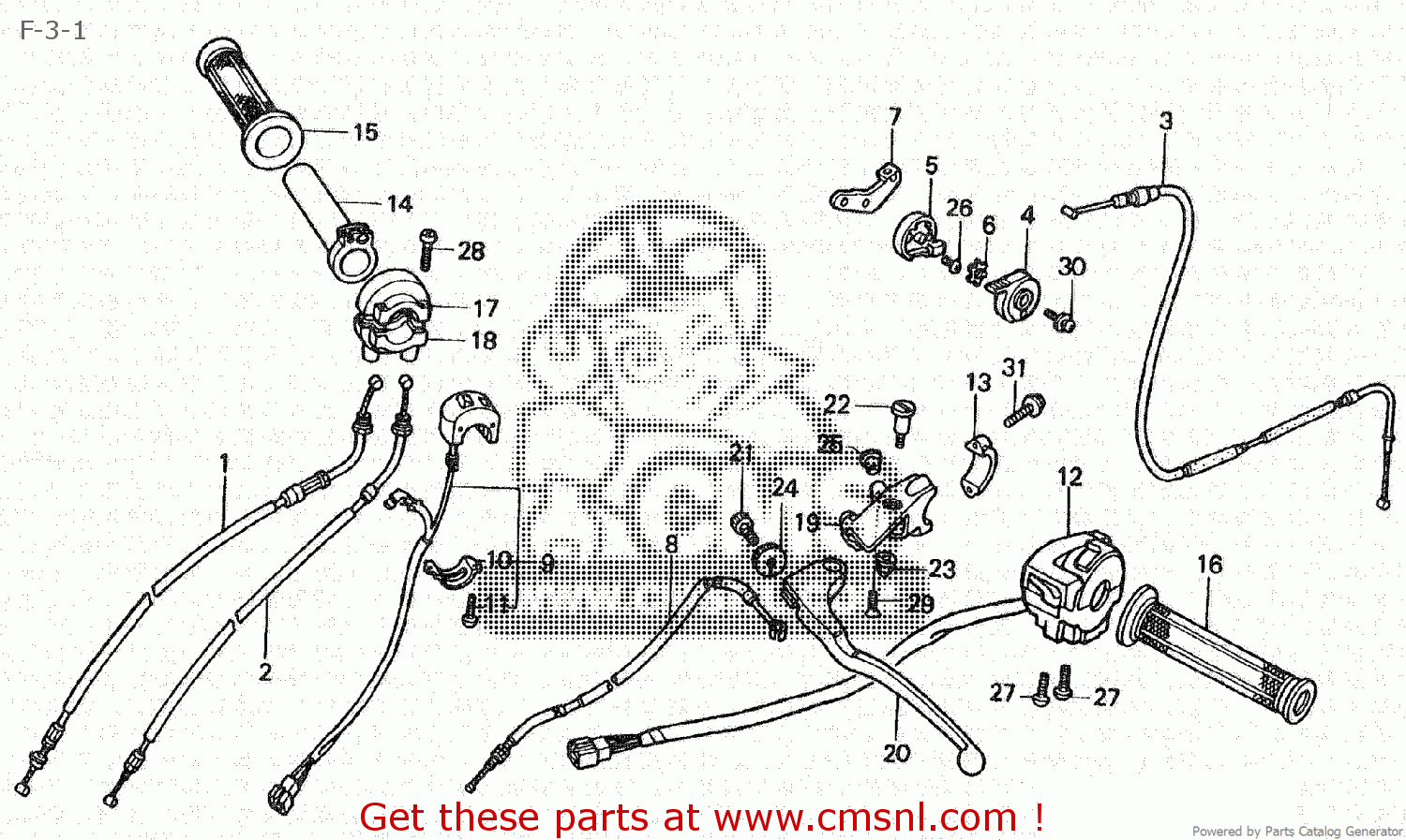 Honda NSR250R6 TYPE II 1989 (K) JAPAN MC18110 F31 buy F31 spares