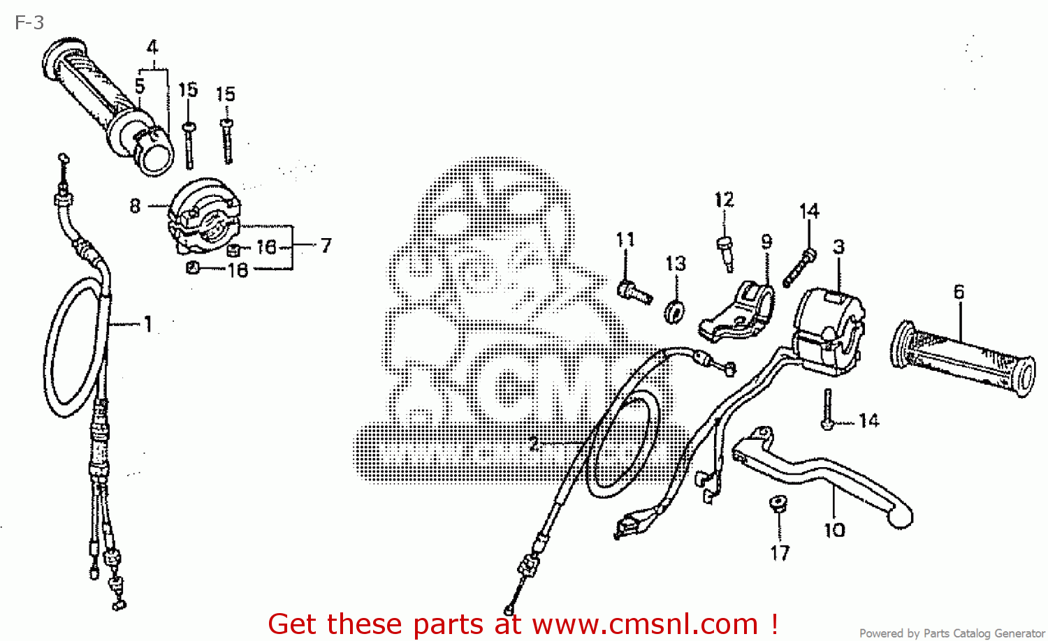 Honda NSR50 1999 (X) JAPAN AC10-190 F-3 - buy F-3 spares online