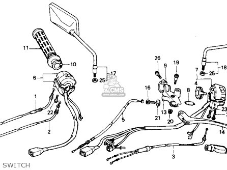 Honda NT650 HAWK GT 1988 (J) USA CALIFORNIA parts lists and schematics