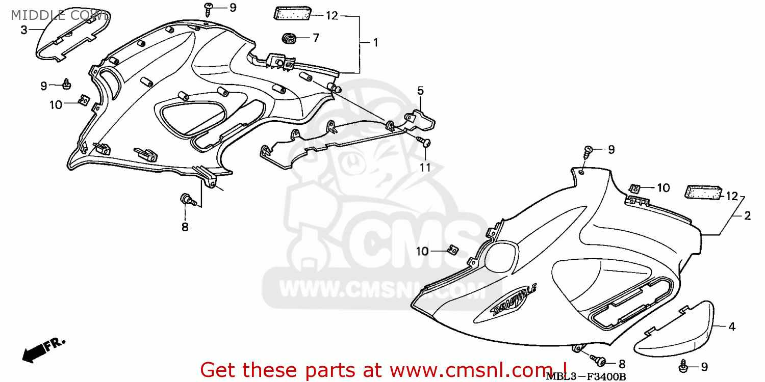 Honda NT650 parts: order spare parts online at CMSNL