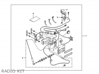 RADIO KIT - NT650V DEAUVILLE 2005 (5) EUROPEAN DIRECT SALES / 25K