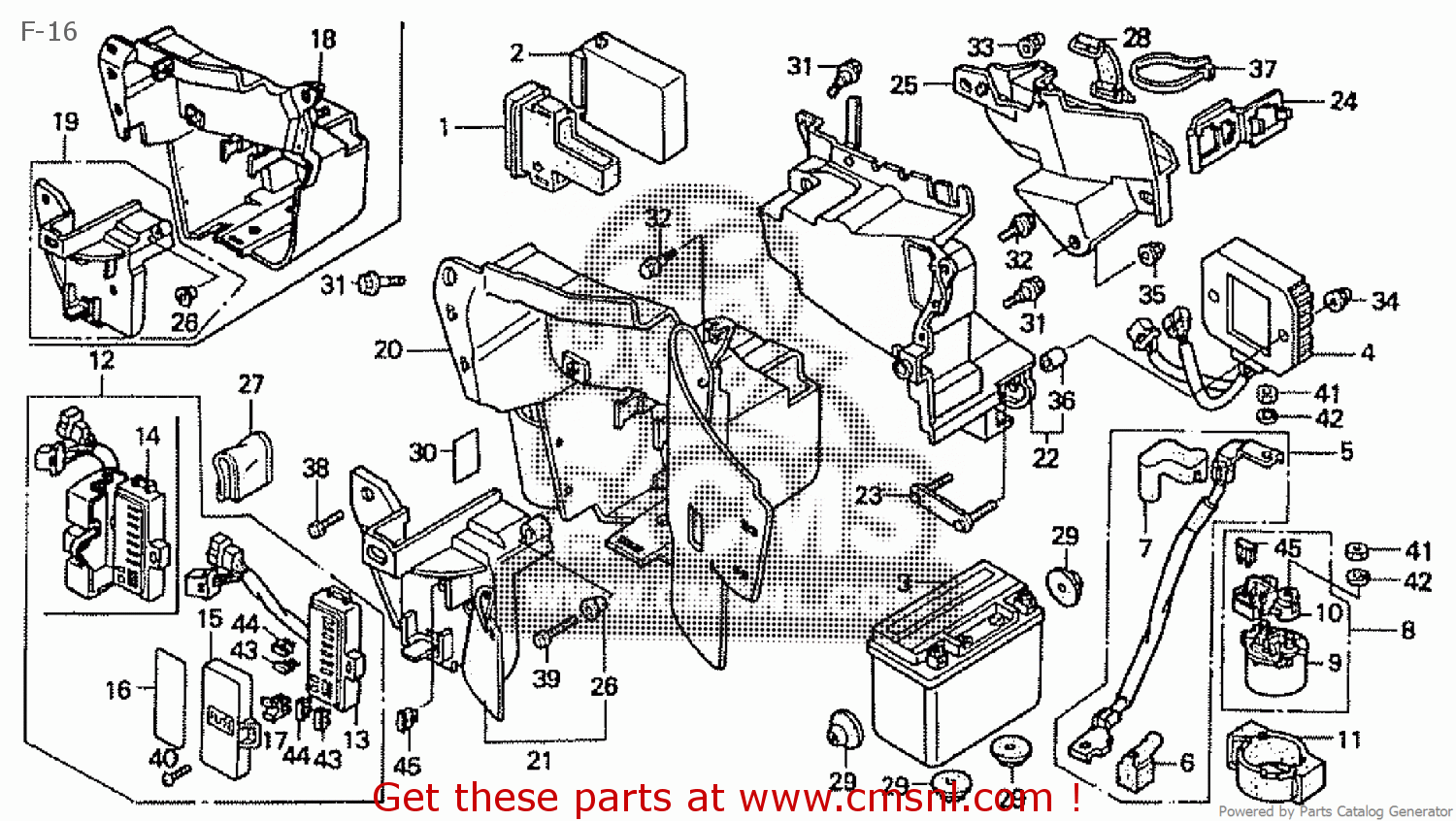 Honda NV600C STEED 1992 (N) JAPAN PC21-115 F-16 - buy F-16 spares online