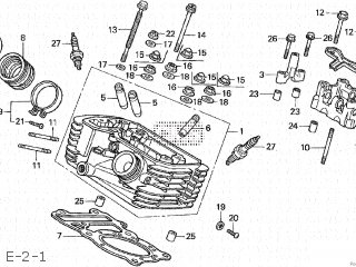 Honda NV600C STEED 1993 (P) JAPAN PC21-120 parts lists and schematics