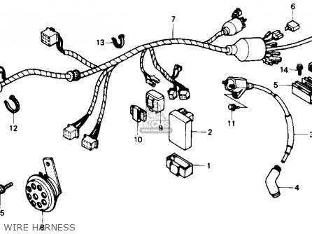 Honda NX125 DOMINATOR 1990 (L) USA CALIFORNIA parts lists and schematics