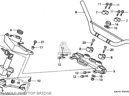 Honda NX125 TRANSCITY 1989 (K) ITALY parts lists and schematics