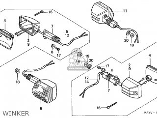 Honda NX125 TRANSCITY 1997 (V) FRANCE / CMF parts lists and schematics