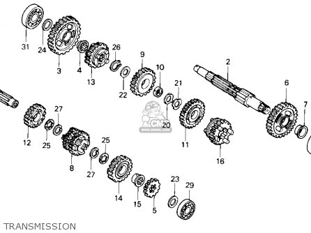 Honda Nx250 1989 Usa parts list partsmanual partsfiche