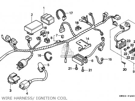 Honda NX250 DOMINATOR 1988 (J) CANADA parts lists and schematics